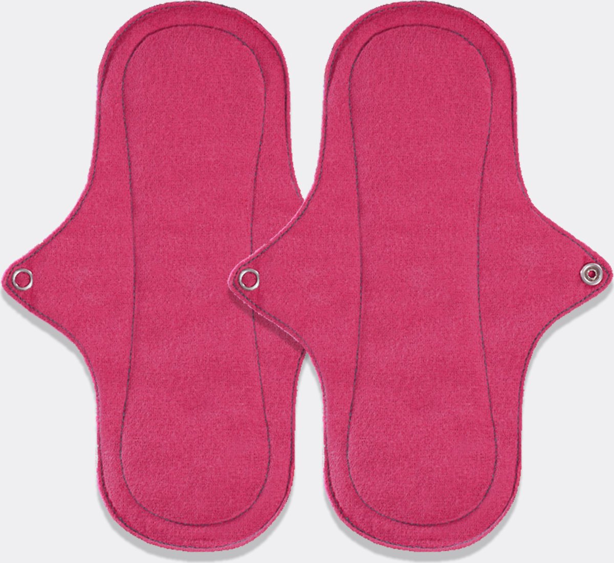 Eco Femme ​wasbaar maandverband Daypad - M - ​2​-Pack - 100% Biologisch Katoen - ​Roze