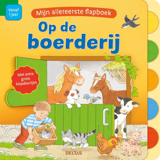 Deltas Mijn allereerste flapboek - Op de boerderij 582465 - cover