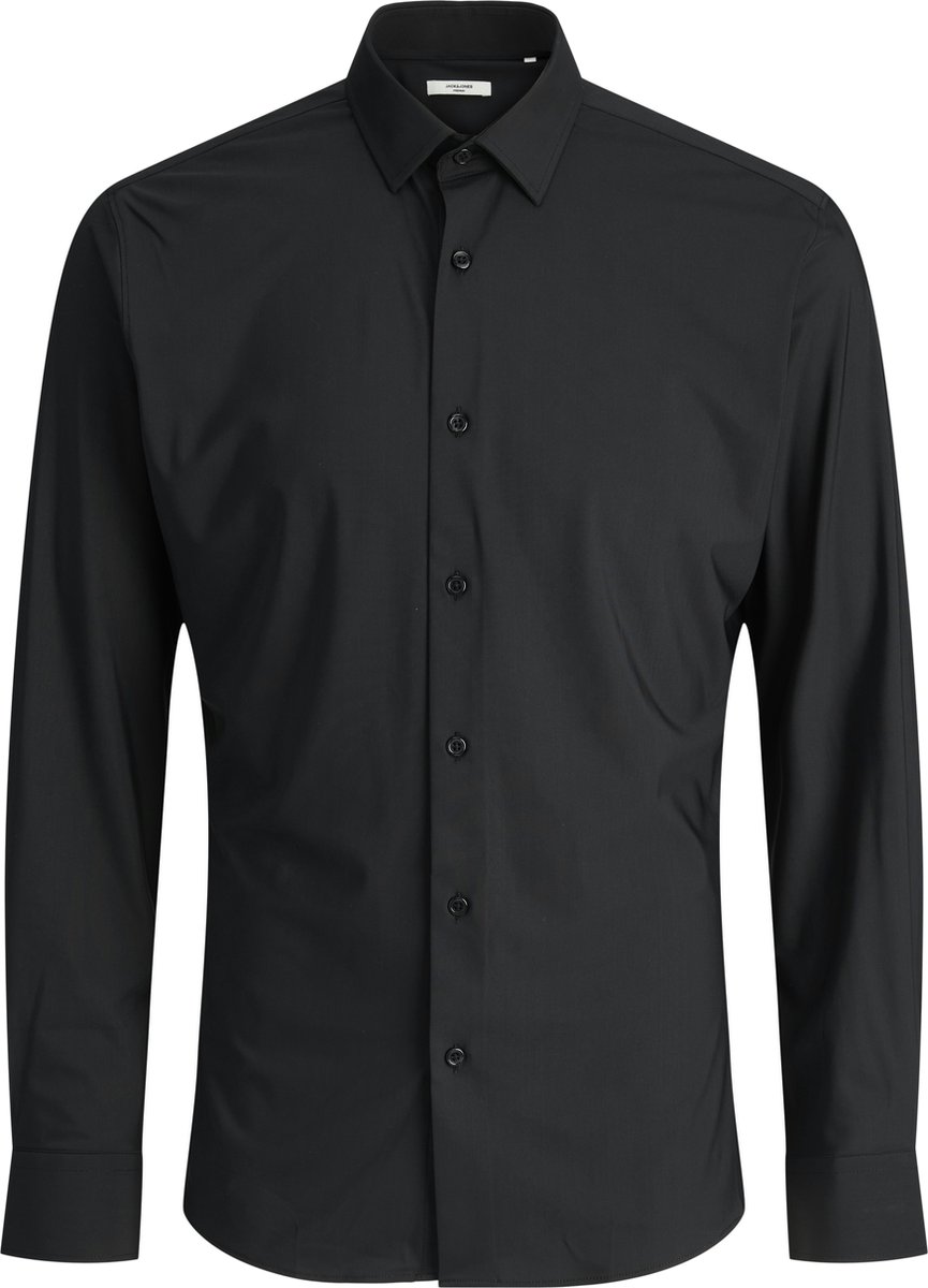 Jack & Jones Overhemd Jprblaactive Stretch Ls Shirt Ln 12282199 Black Mannen Maat - S