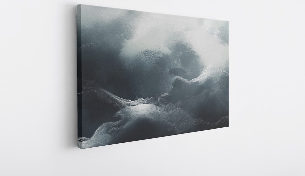 Saammp Canvas Schilderij - Wolken - Abstract - 40x30 - Foto op canvas - Wanddecoratie - Muurdecoratie Woonkamer - Slaapkamer decoratie - Canvas Print Multicolor
