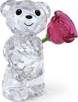 Swarovski beeldje Kris Beer Een Roos met Liefde 5691390 | decoratie figuurtje rood, romantische glans voor cadeau en collectie