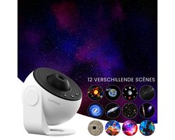 Lumistar Premium 12-in-1 Projectorlamp - Sterren Projector - Nachtlamp - Galaxy Projector - Sterrenhemel Projector - Sterrenprojector - Heelal & Universum