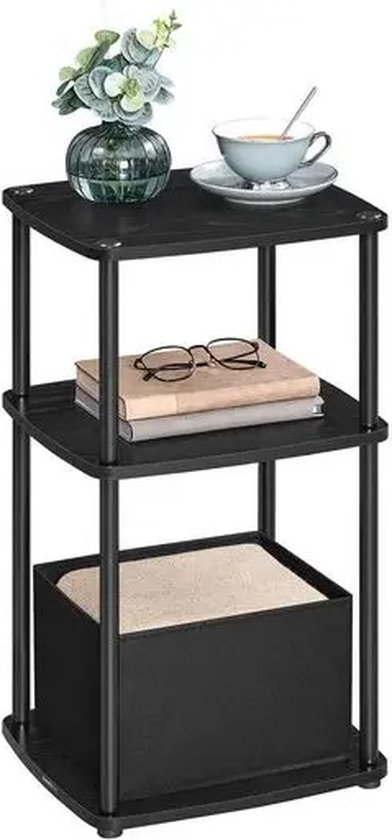 WOOOD WOOOD Ozzy Nachtkastje Hout Zwart 53x36x30 Ozzy WOOOD WOOOD Ozzy Nachtkastje Hout Zwart 53x36x30 Ozzy