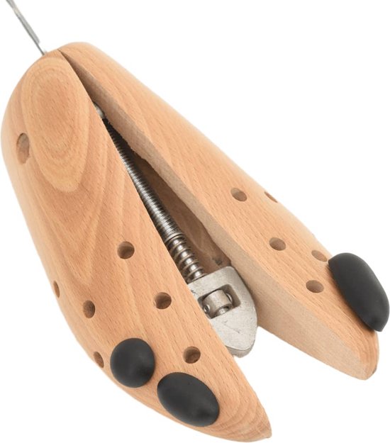 DELFA 1 stuk schoenstretcher, schoenbreder, schoenspanner van beukenhout en mechaniek van metaal, hout beuken, 37/39 M Damen