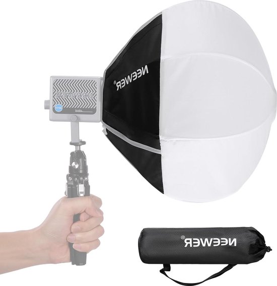 NEEWER Laterne Softbox für HS60B HS60C HS60C Pro LED Video Licht, 12 Quick Release 360° Omnidirektionaler Mini Licht Diffusor für Studio Fotografie Video Aufnahme Streaming, NS7L
