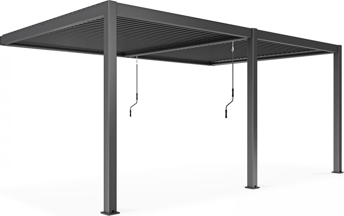 Oviala - Bioklimatische aangebouwde pergola 6 x 3 x 25 m - Oia