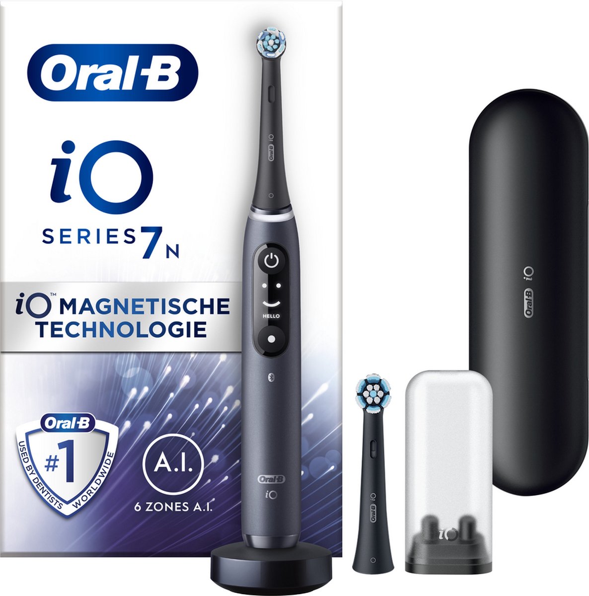 Afbeelding van Oral-B iO 7N - Elektrische Tandenborstel - Zwart