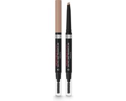 L'Oréal Paris Infaillible 24H Brow Filling Triangular Pencil - 6.0 Dark Blonde - Opdraaibaar wenkbrauwpotlood - 9.2gr