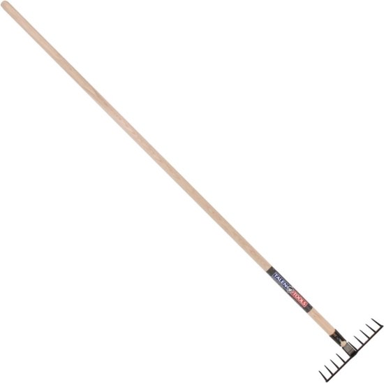Talen Tools - Tuinhark - 10 tanden - Gesmeed - 25 cm - Essenhouten steel - 160 cm van Talen Tools — afbeelding 2