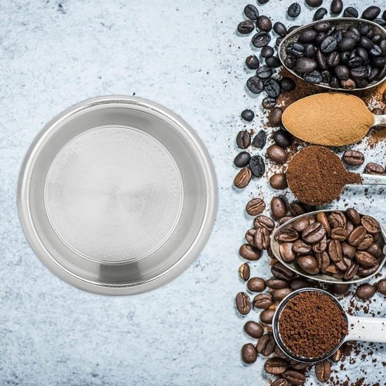 Vst 58mm Mand 8×8×3 Roestvrij Staal Enkele Laag Dubbele Doses Filter Koffiezetapparaat Professionele Accessoire