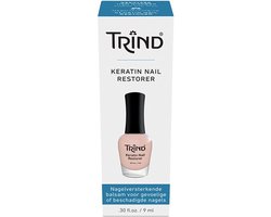 Trind Keratine Nagelhersteller – Hydraterende Olievrije Nagelverzorging – Herstelt en Versterkt Broze Nagels – Met Keratine en Vitamine E – 9ml