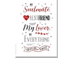 Kaart - Valentijn - My Soulmate - liefde - houden van - my love - love you - my best friend