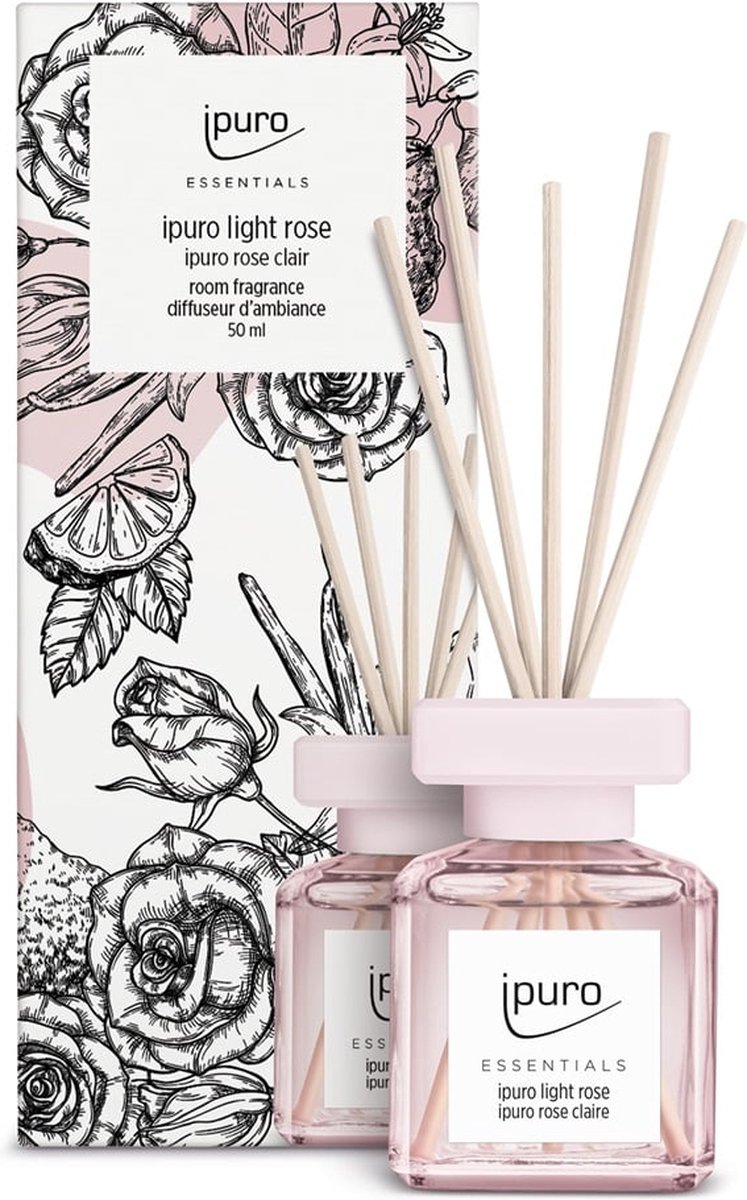 Ipuro - Essentials Light Rose 50ml geurstokjes