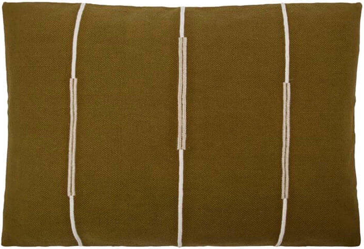 Kussenhoes Indi olijfgroen 60x40cm