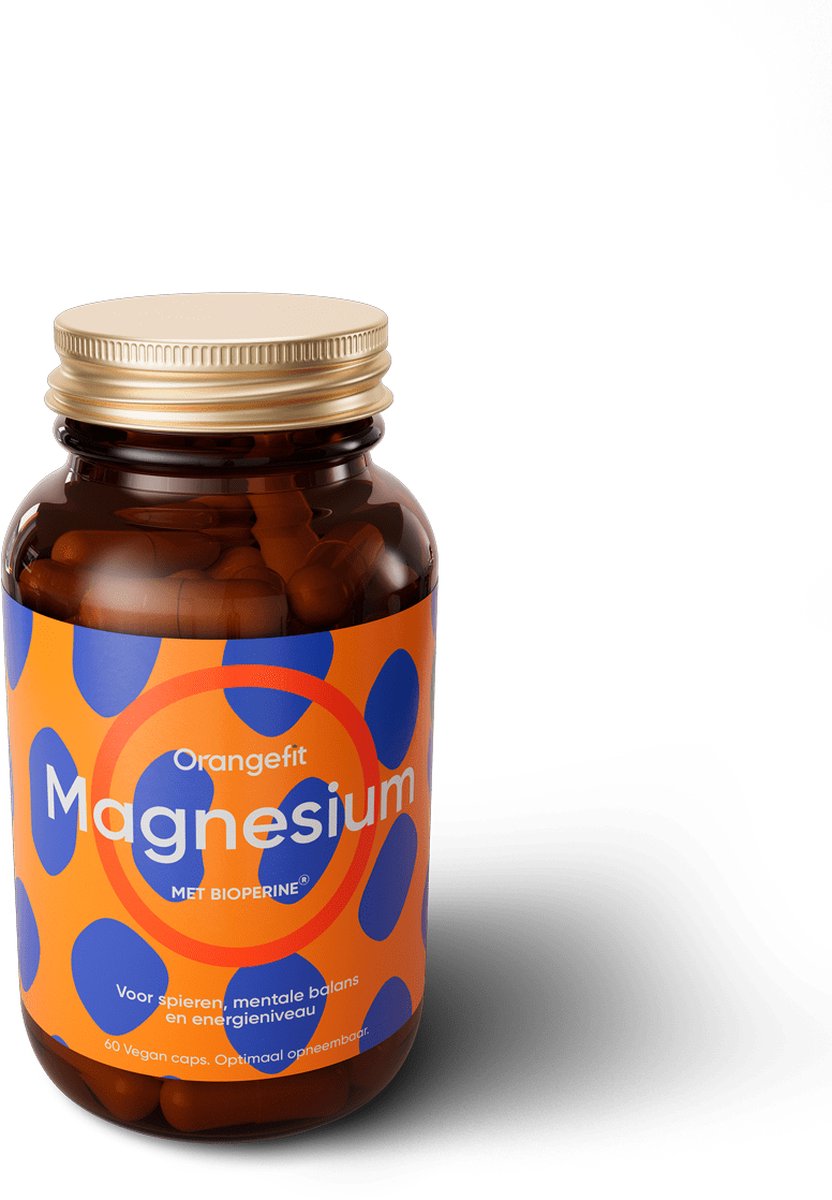 Goedkoopste Orangefit Magnesium - 60 tabletten - Magnesium bisglycinaat - Mineralen - Supplementen - Voor Slaap & Energie