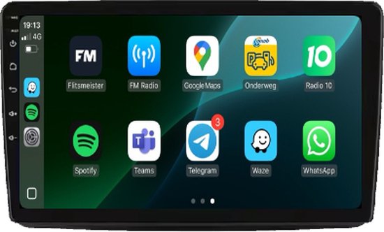 Hikity Android Autoradio für FIAT Panda 2013-2020 mit Wireless Carplay
