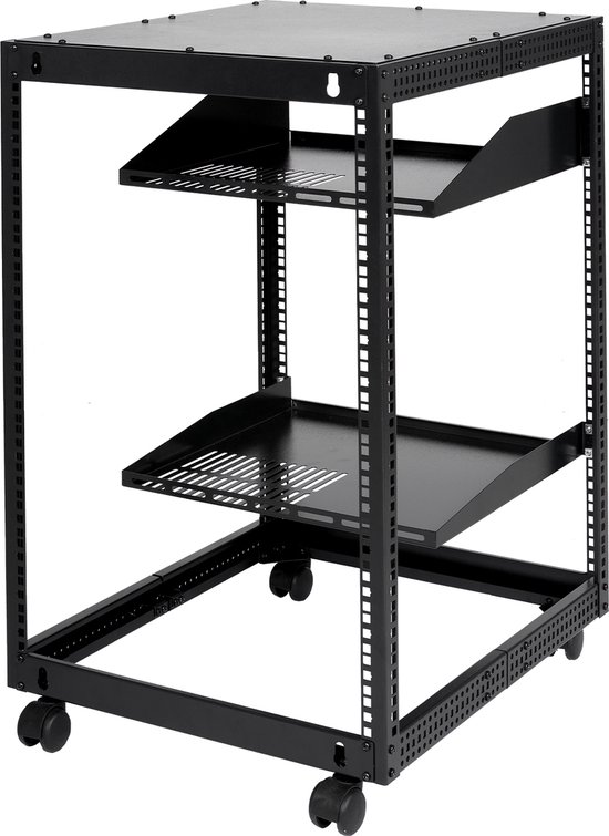 VEVOR 20u Open Frame Serverrek, 58.5-101.6cm/23 Tot 40 Inch Verstelbare ...