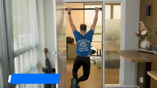 Blue Lion Max-2 Pull-up bar - Optrekstang - Thuis sporten - Met Resistance band & Workout E-book