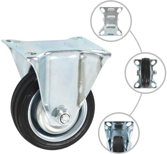 Aantal: 4 x 25mm Vaste Mini Wielen - Meubels, Apparaat & Uitrusting
