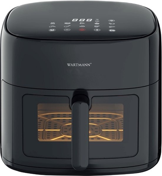 Wartmann Airfryer WM-2408 6L 1500W Zwart PFAS-vrij - Wartmann - €105,00