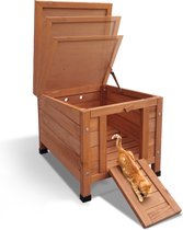 Lion D'or® - Kattenhuis voor Buiten - Kattenhuis - Kattenhok - 42x44x43 CM - Kattenbak - Hout - Weerbestendig