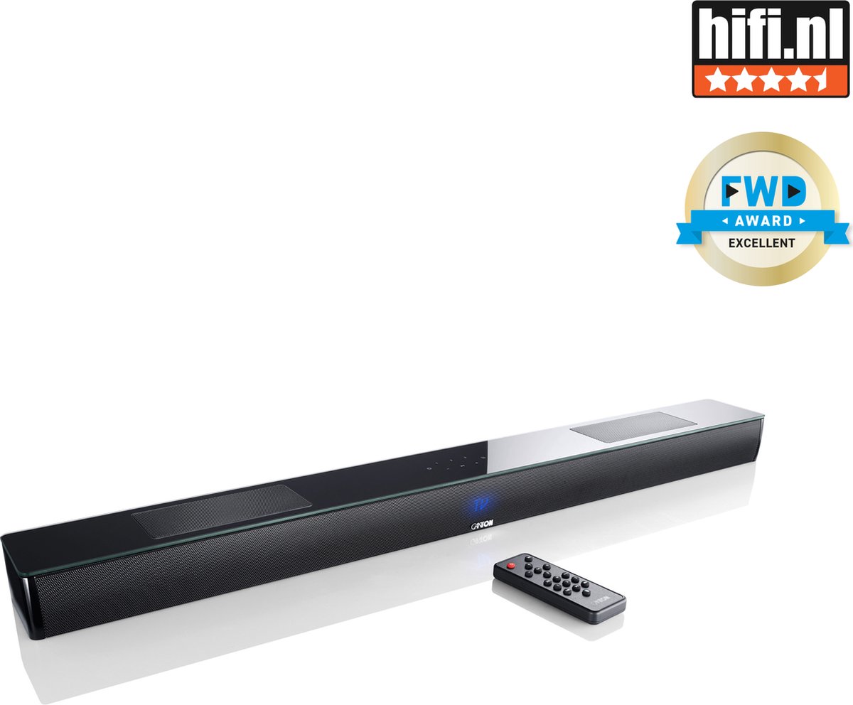 Canton Smart Soundbar 10 - Soundbar met ingebouwde Subwoofer - Multiroomtechnologie - Bluetooth - Chromecast - Spotify Connect - AirPlay - Zwart - Canton - €899,00