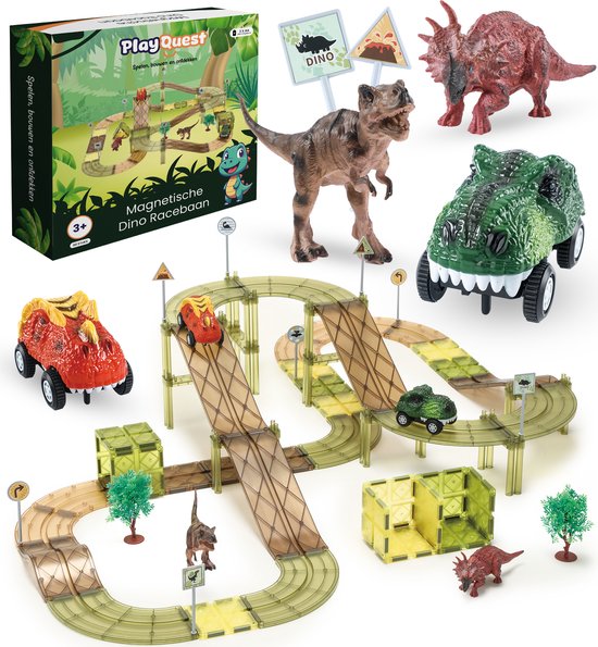 PlayQuest® Magnetische Dino Racebaan