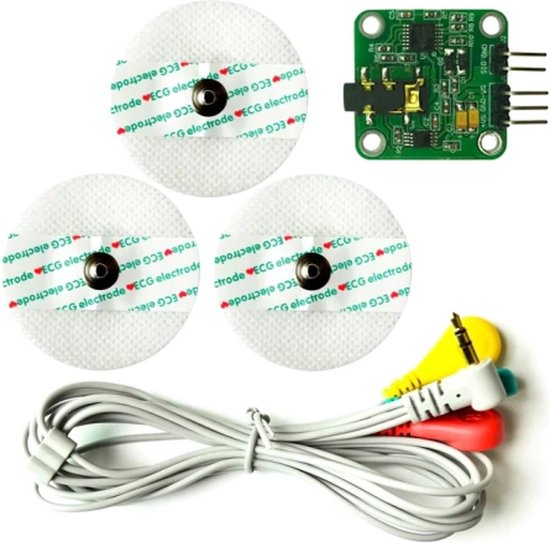 Foto: Emg muscle electrical sensor kit precisie in spieractiviteit monitoring geschikt voor arduino