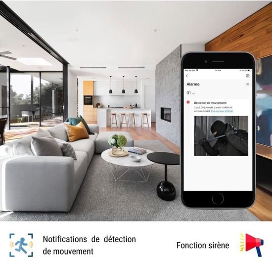Bewakingscamera - KONYKS - CAMINI CARE 2 - Binnen - Wifi met sirene en video-oproepknop — afbeelding 2
