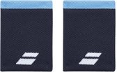 Babolat Logo Jumbo Polsband - Wristband - Zweetband - 2 Stuks - Drive Heritage Blue - unisex