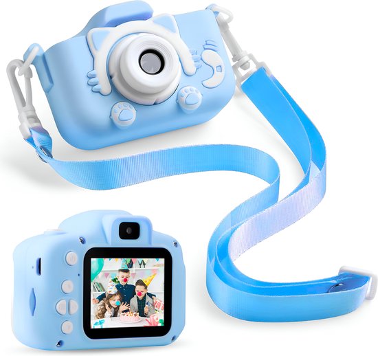 Bambini Digitale Kindercamera - Kinder camera - Digitale camera - Fototoestel voor kinderen - 1080P HD - Blauw