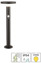 Lybardo - Solar Tuinverlichting - Sokkellamp 50cm - Bewegingssensor - Warmwit - Op Zonne Energie - Dag-nacht Sensor