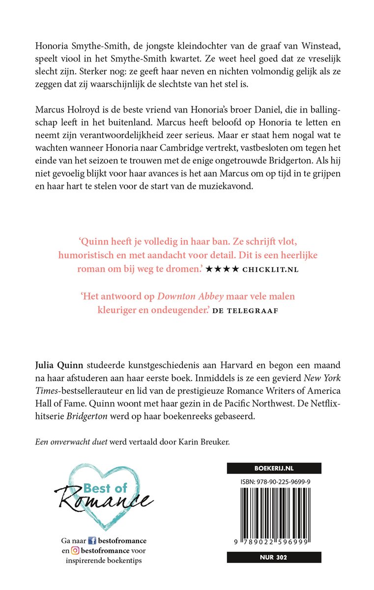 Smythe-Smith 1 - Een onverwacht duet - back cover