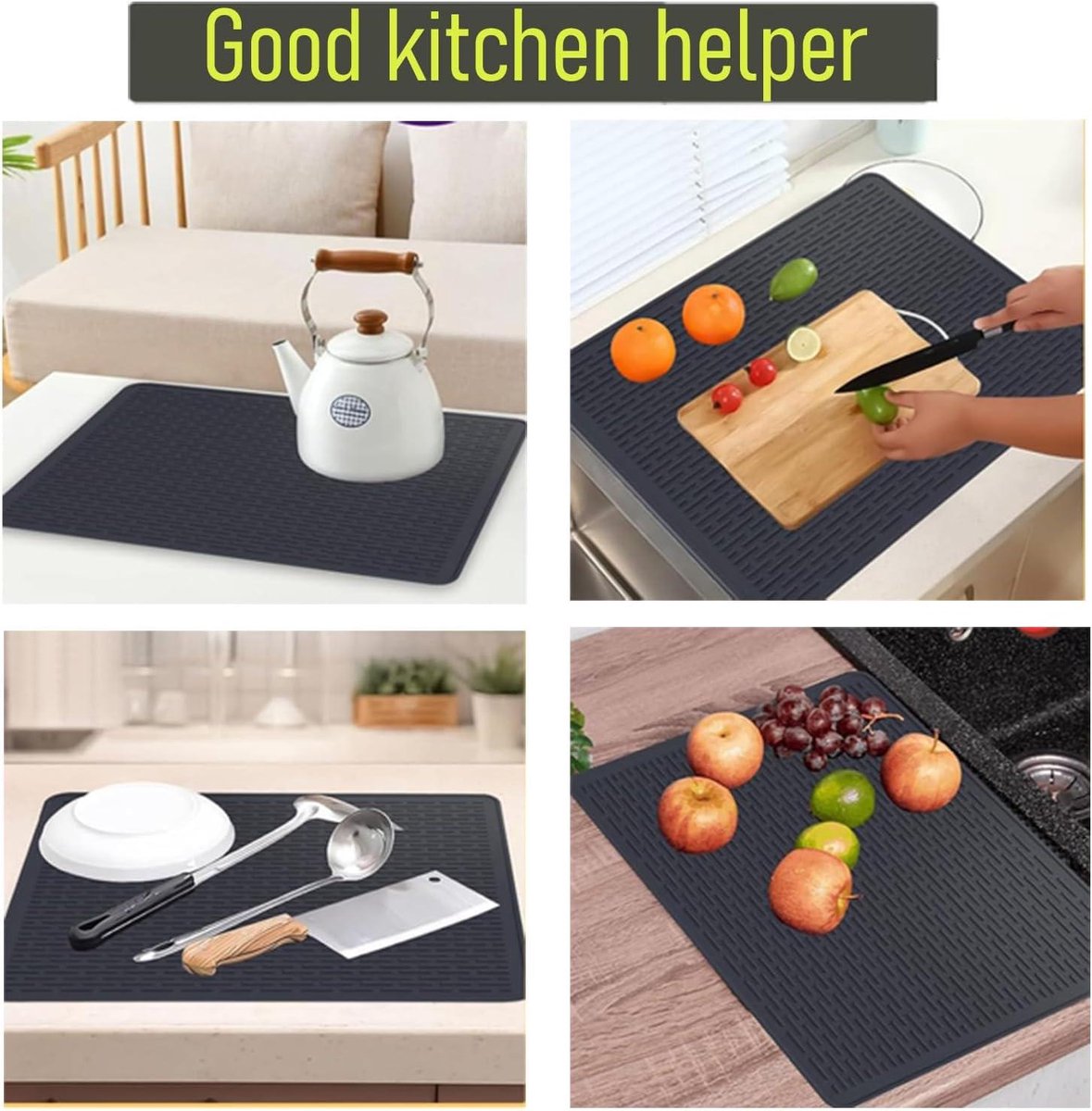 Afdekplaat 615 × 53 cm eendelige afdekplaat voor de keuken met haken