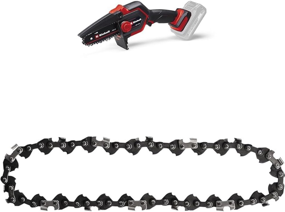 Accu-kettingzaag 18V - 12,5 cm Zaaglengte - Borstelloos - Met Reserveketting