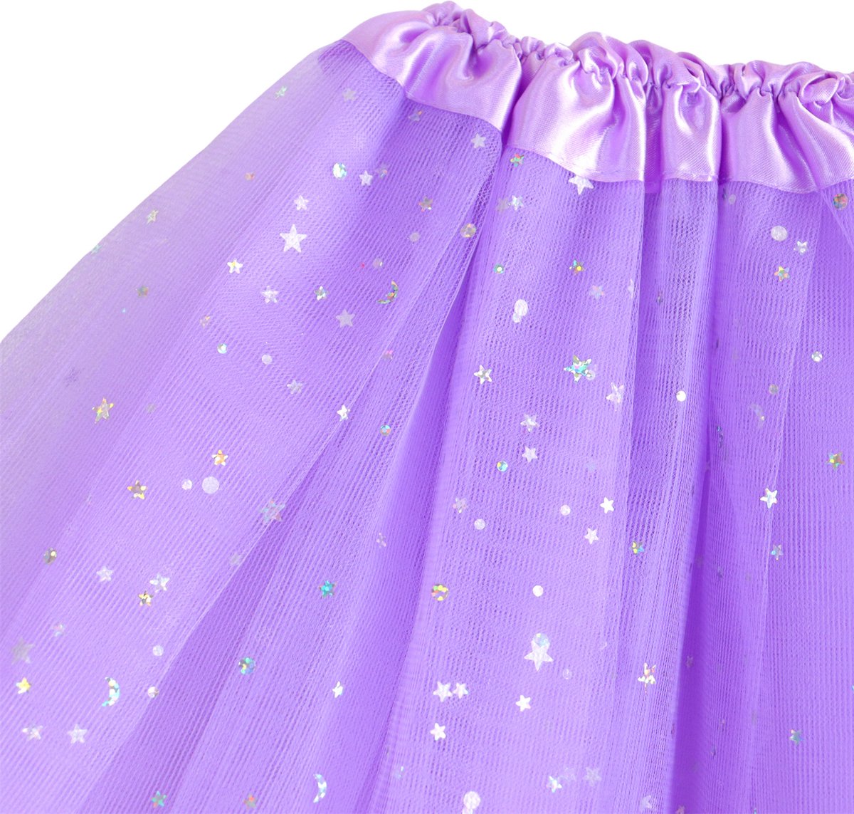 Joya Kids® Paarse tutu met Vleugels en Staf | Tover fee Verkleedset voor Meisjes | Tutu verkleedkleding | Prinsessencape | Cape Set | Unicorn | Meisje Verkleedset | Carnvalskleding Halloween Meisjes | Met Staf, Vleugels en Tutu | Metallic Paars — afbeelding 8