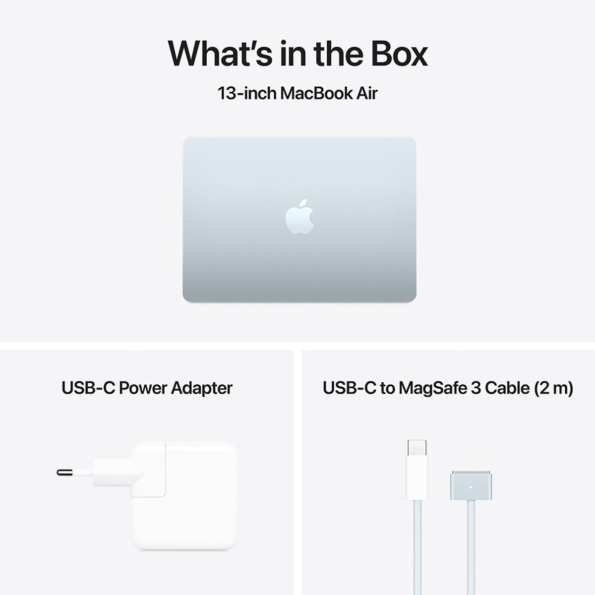 Apple MacBook Air 13 inch M4 chip 16GB RAM 256GB SSD Hemelsblauw lichtgewicht laptop Retina-display - Afbeelding 2