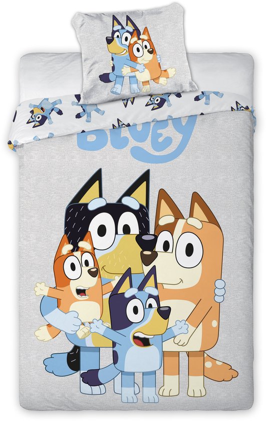 Bluey Dekbedovertrek 140x200 Eenpersoons 2in1