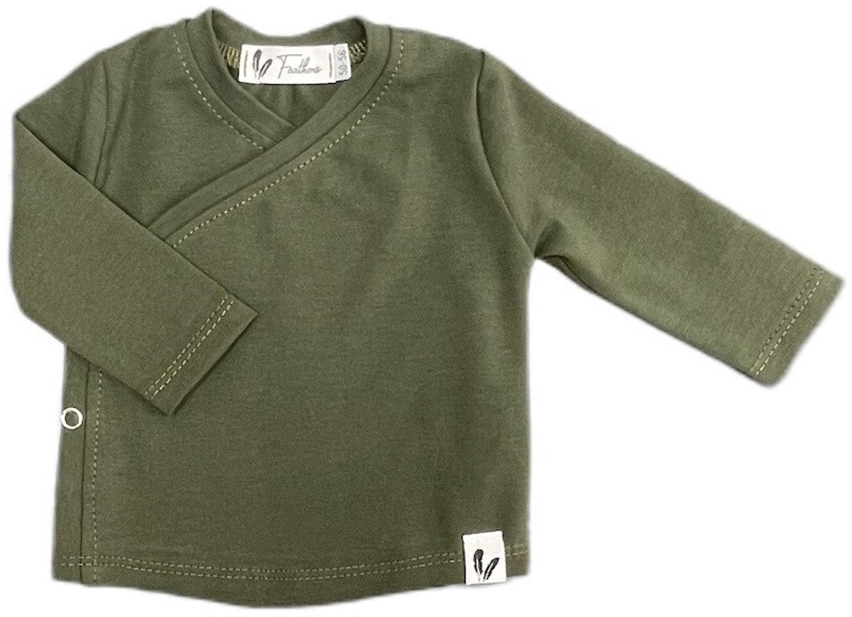 Overslagshirtje - Juniper - Groen - maat 50/56