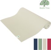Bodhi Tree® Yogamat 6mm - 183x61cm - Studio Yoga Mat Extra Dik - Anti slip Yogamatten met Draagriem - Fitnessmat Sport Mat - Wit Zand Beige