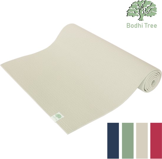Gaiam Yoga Mat Latex-Vrij PVC Navy Blauw 6 mm – (173 x 61 cm)