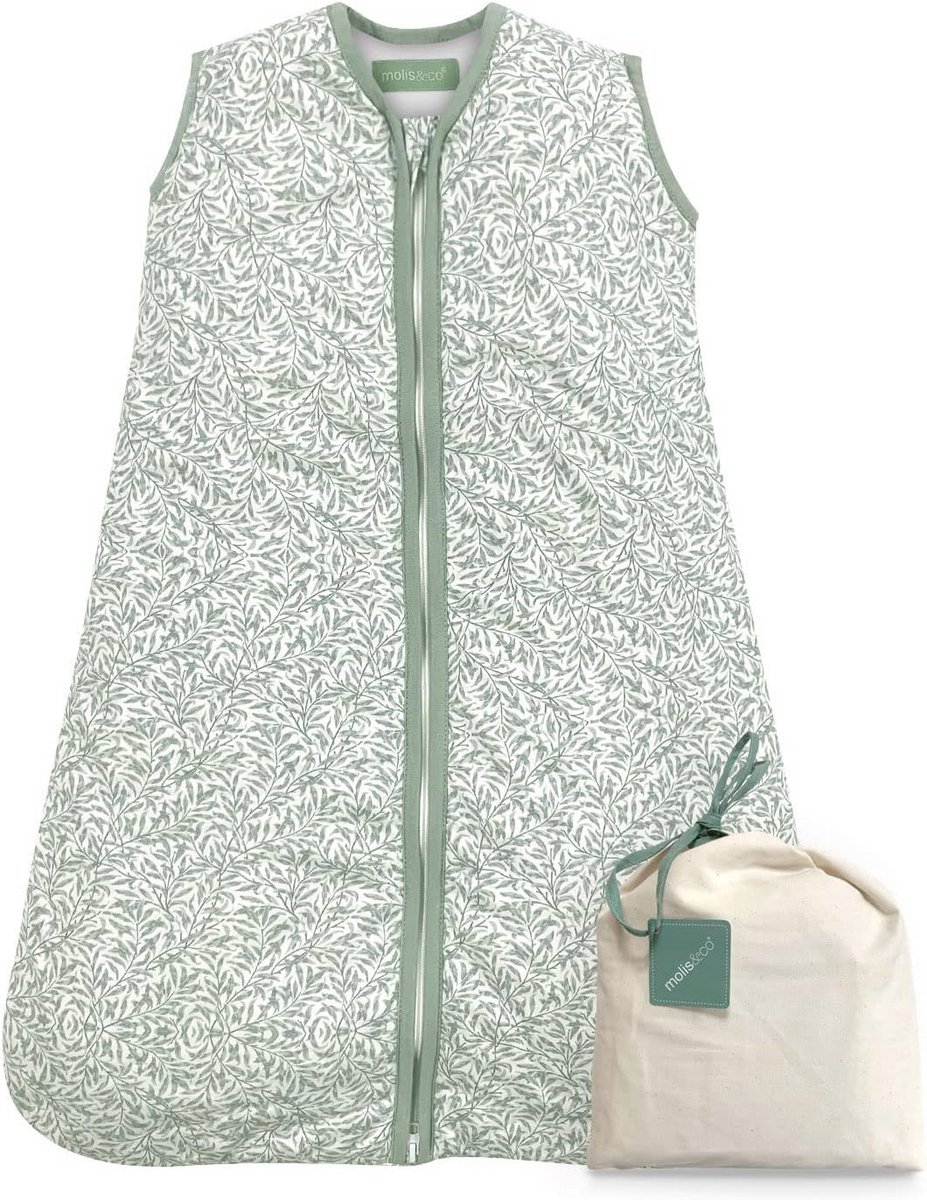 Slaapzak voor baby's, Tot 1-85 cm, 100% Biologisch Katoen, Uniseks, Voor Lente en Herfst, Zonder Mouwen