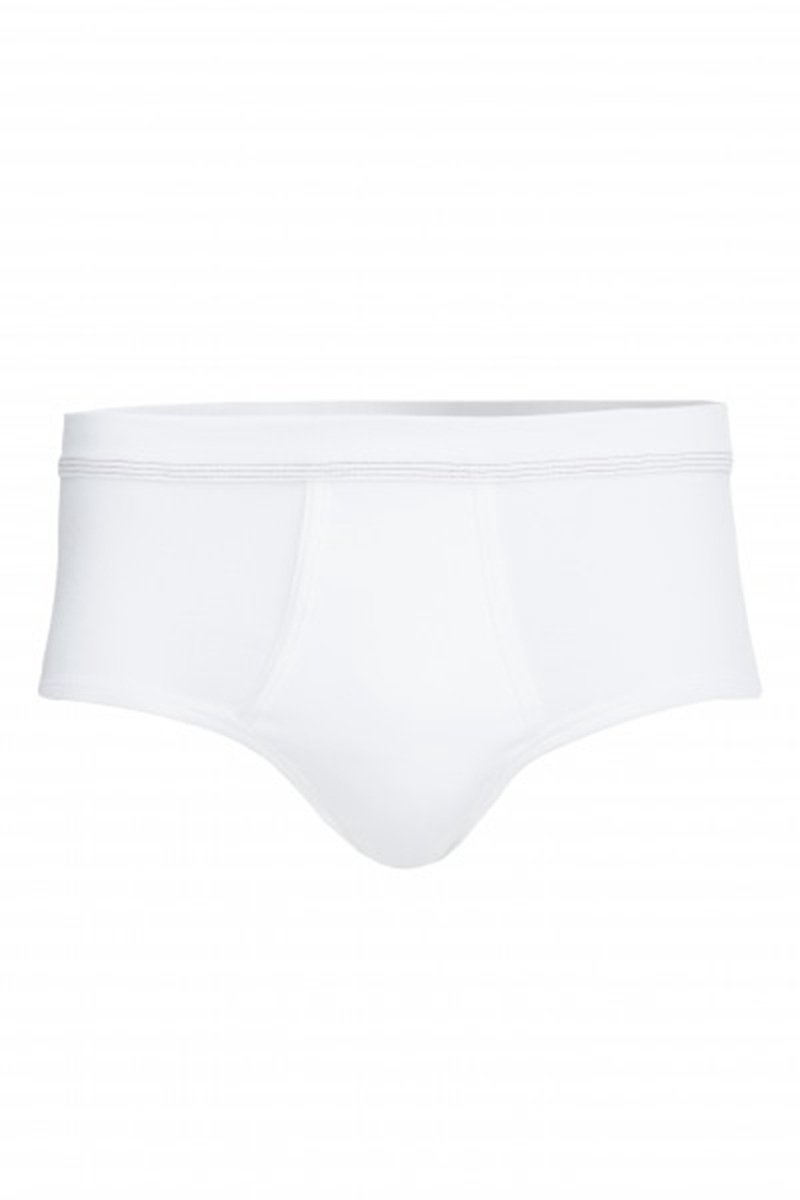 Con-ta - 2 gladde heren slips 700/6440 - wit - maat 8 (XXL)