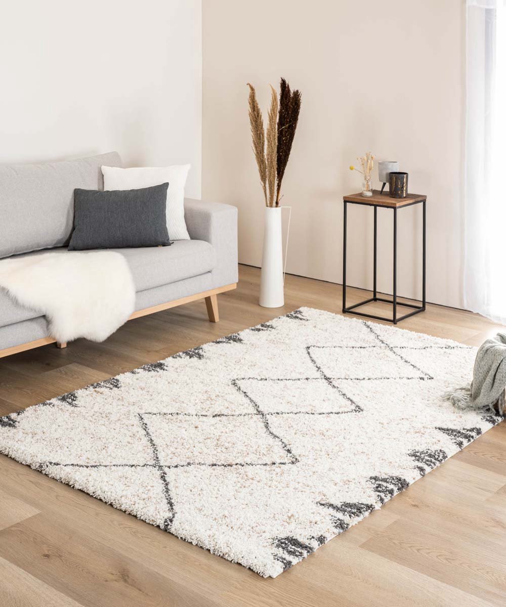 Berber vloerkleed - Artisan Tizi wit/grijs 80x150