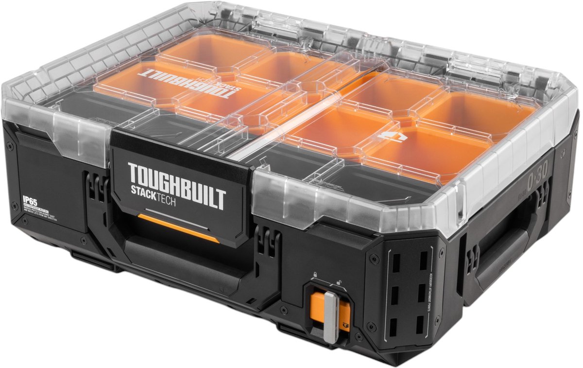 Toughbuilt STACKTECH TB-B1-O-30 Organizer 53 x 40 x 18 cm + 8x inleg + 4x scheidingswand