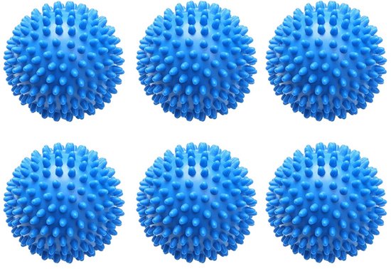 Balles de Sèche-linge PVC - Balles de Sèche-linge Réutilisables - Temps de Séchage Plus Rapide - - Vizirettes - 6 pièces