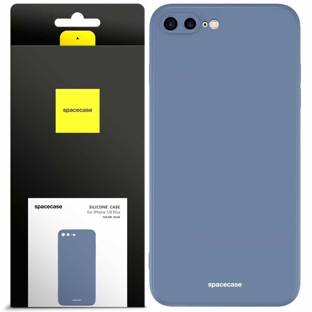 Spacecase Siliconen Hoesje Voor Iphone 7 8 Plus Blauw