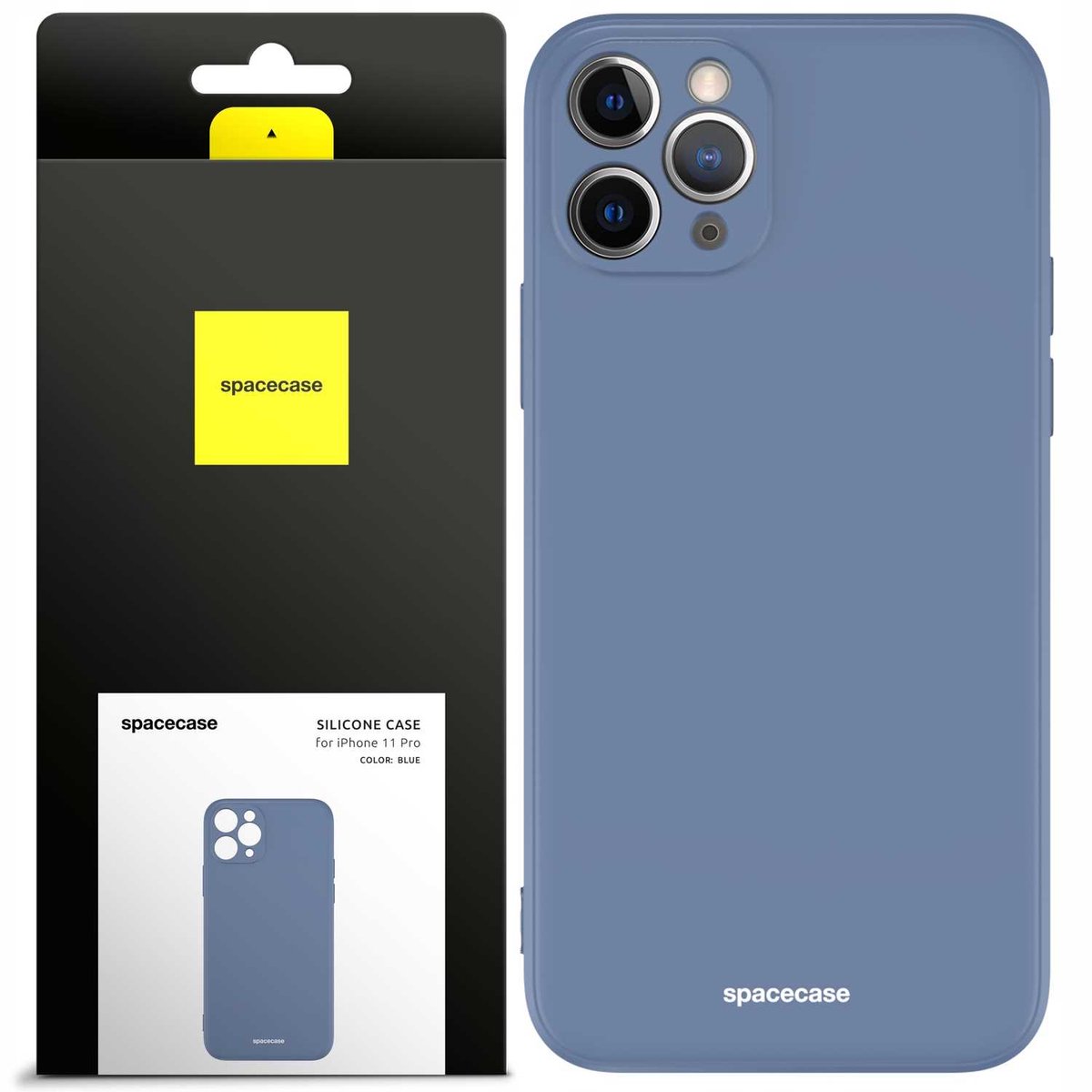 Spacecase Beschermende Siliconen Hoesje Voor Iphone 11 Pro Blauw
