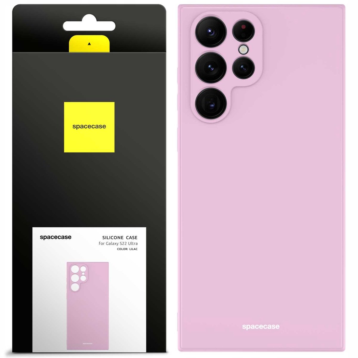 Spacecase Siliconen Hoesje Voor Samsung Galaxy S22 Ultra Lilac