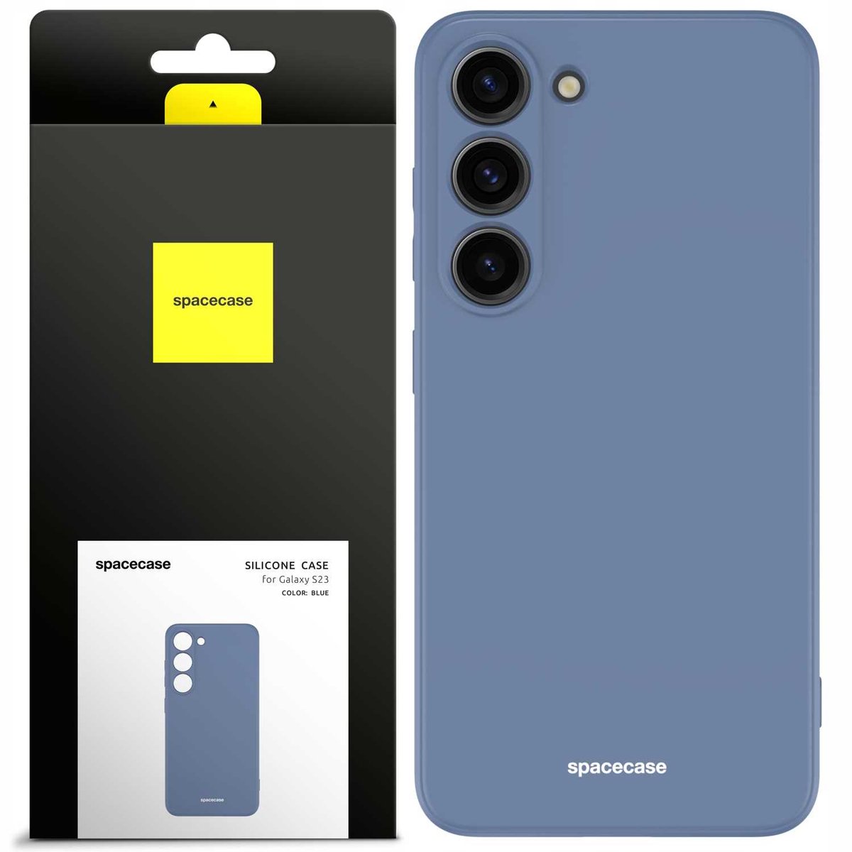 Spacecase Siliconen Hoesje Galaxy S23 Blauw Samsung Cover